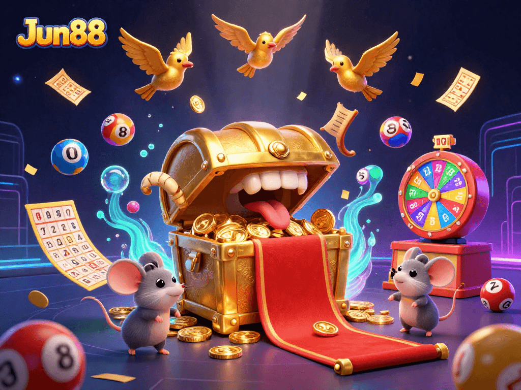 Experience winning strategies at Jun88 with vibrant lottery elements and dynamic gaming excitement.