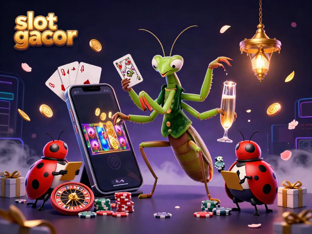 Experience action and excitement with the slot gacor game, featuring vibrant characters and casino elements.