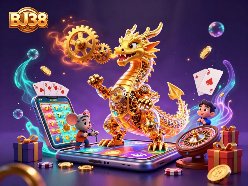 Engage with BJ38 on exciting slots featuring spinning reels and a wealth of golden opportunities.