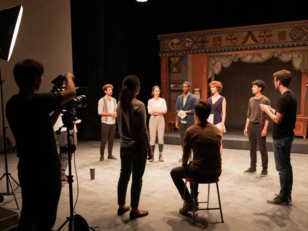 nusa88 menghadirkan suasana studio fotografi profesional dengan aktor teater dan peralatan pencahayaan