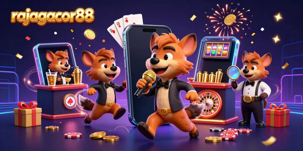 Join the fun at rajagacor88 as hyenas run a comedy casino with slot games and drinks.