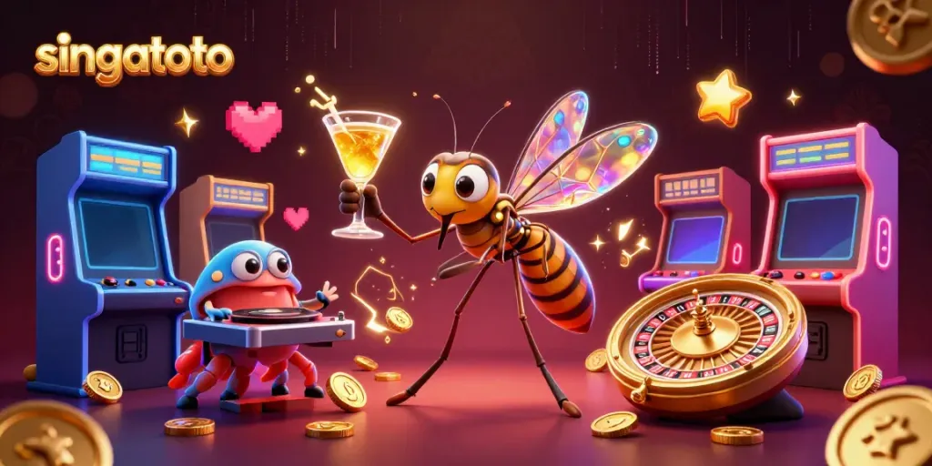Engage with singatoto through vibrant 3D casino imagery showcasing a dynamic digital gaming experience.