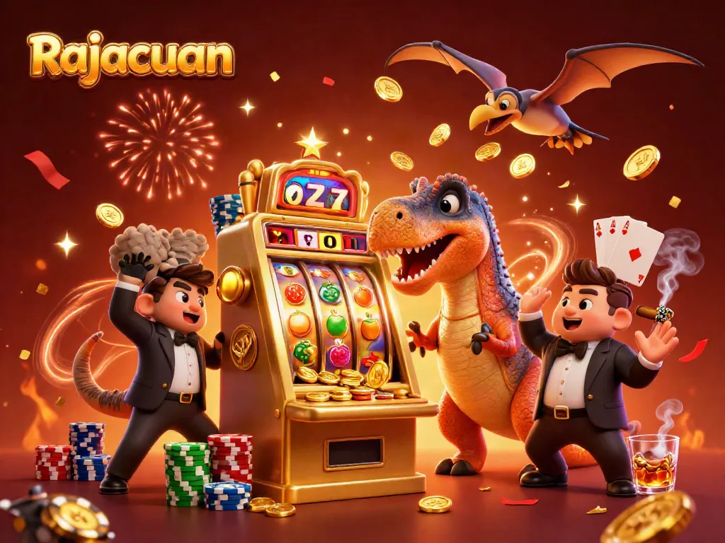 Rajacuan memberikan pengalaman bermain slot yang seru dengan jackpot coins dan karakter kartun.