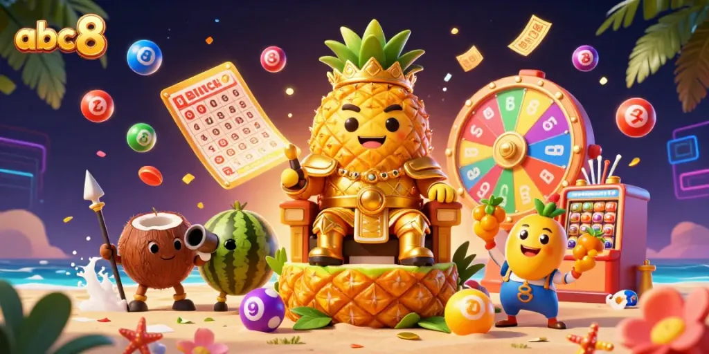 Experience the thrill of gaming at abc8 with vibrant characters and dynamic lottery action.