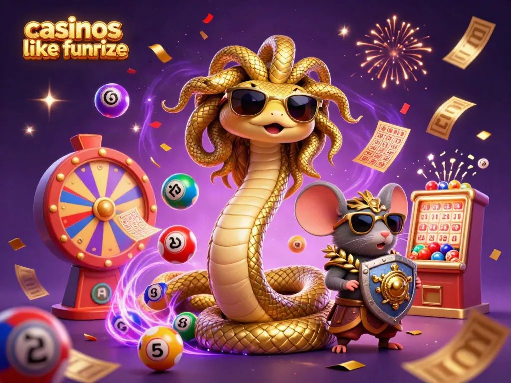 Experience vibrant gaming action in casinos like Funrize with delightful characters and dynamic elements.