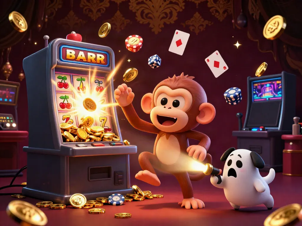 Experience TG88 with fun and exciting casino games, where a playful poltergeist monkey and a curious puppy bring entertainment to life.