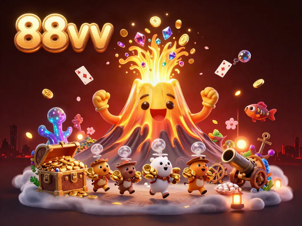 Experience the thrilling eruption of fortune at 88vv, where treasure flows like molten gold in this explosive casino adventure.