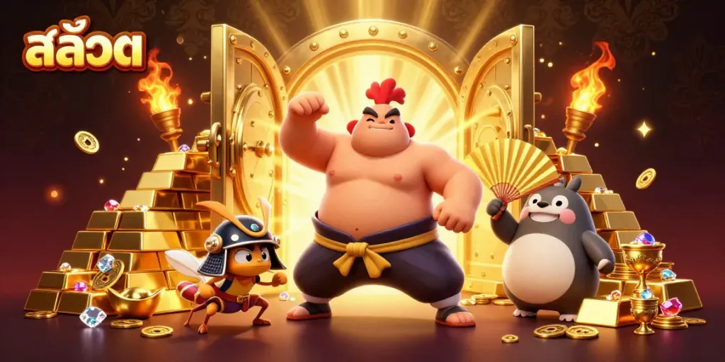 Engage with exceptionally thrilling สล็อต gameplay featuring vibrant characters and glowing treasures.