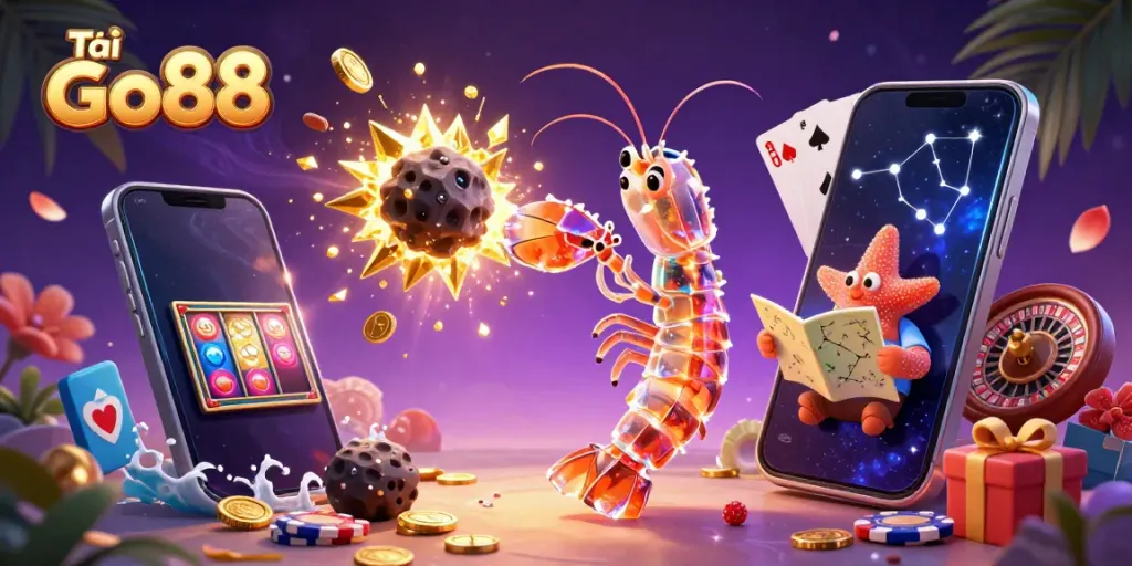 Play the exciting Tải Go88 game with stunning visuals of casino-style slots and vibrant characters.
