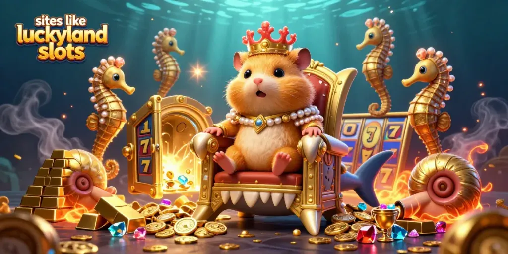 Engage with thrilling games at sites like LuckyLand Slots featuring a golden hamster king and riches.