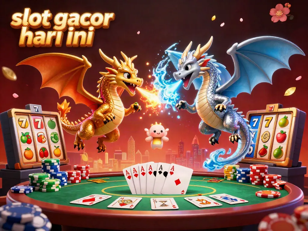 Experience the thrill of winning on slot gacor hari ini with dynamic dragons and vibrant gaming elements.