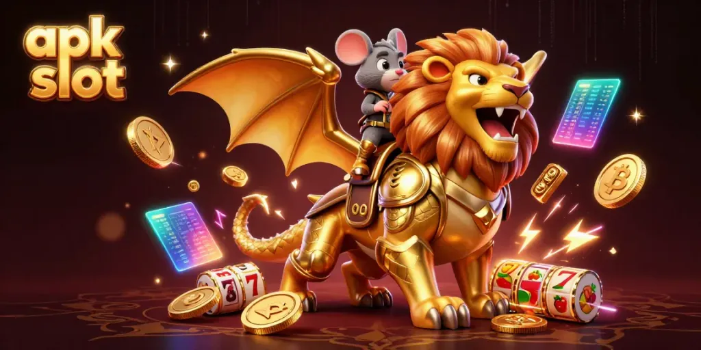 Spin to win with vibrant apk slot adventures featuring roaring chimera and casino elements.