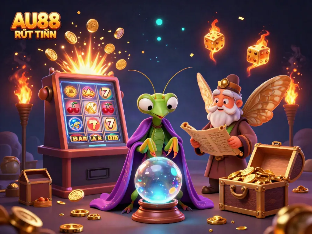 Experience AU88 RÚT TIỀN as mystical fortune tellers unveil secrets of winning matches.