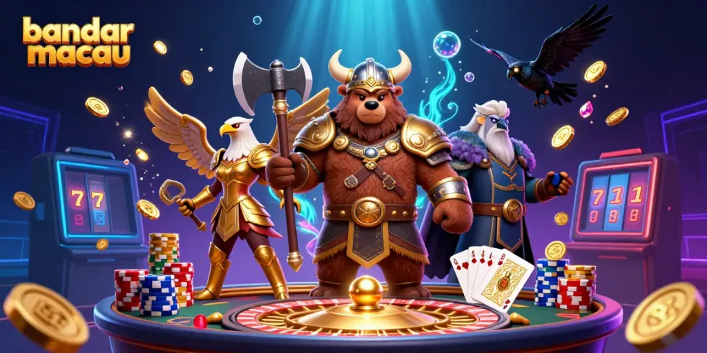 Taruhan seru di bandar macau dengan karakter Viking dan harta bernilai tinggi.