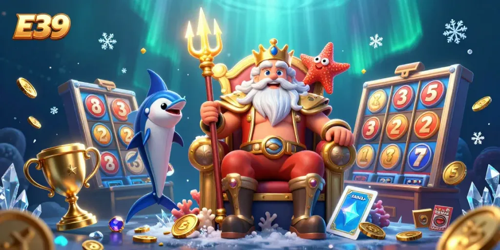 Experience thrilling gameplay at E39 with Neptune and vibrant casino elements.