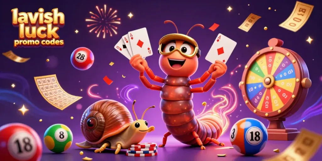 Engage with lavish luck promo codes in this animated 3D casino scene full of excitement.