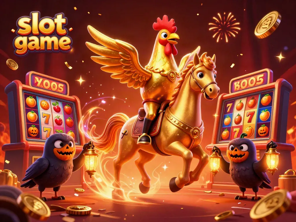 Experience thrilling slot game adventures with vibrant symbols, jackpot counters, and captivating characters.