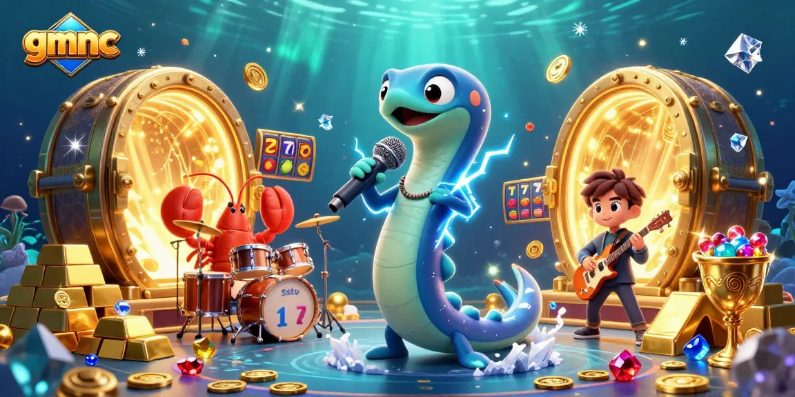 Join the excitement at gmnc with a stunning underwater DJ performance surrounded by treasures and vibrant gameplay.