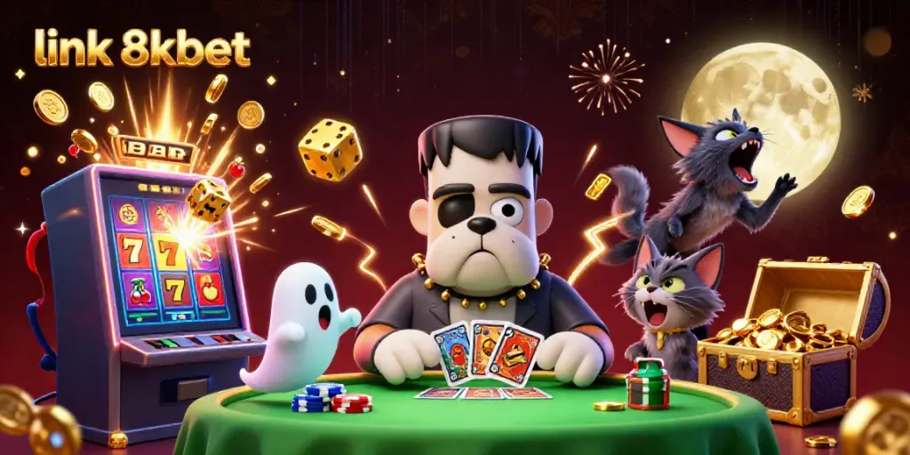 Experience thrilling victories at link 8kbet with animated characters and jackpot excitement!